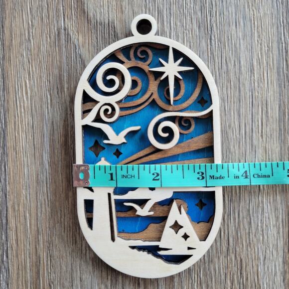 Lighthouse Christmas Ornament Blue variant - Picture 6 of 6